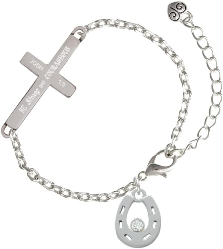 1757459000_Delight-Jewelry-Silvertone-Horseshoe-with-Clear-Crystal-Joshua-19-Strong-and-Courageous-Engraved-Cross-Charm-Bracelet-6.51.5-Extender.jpg