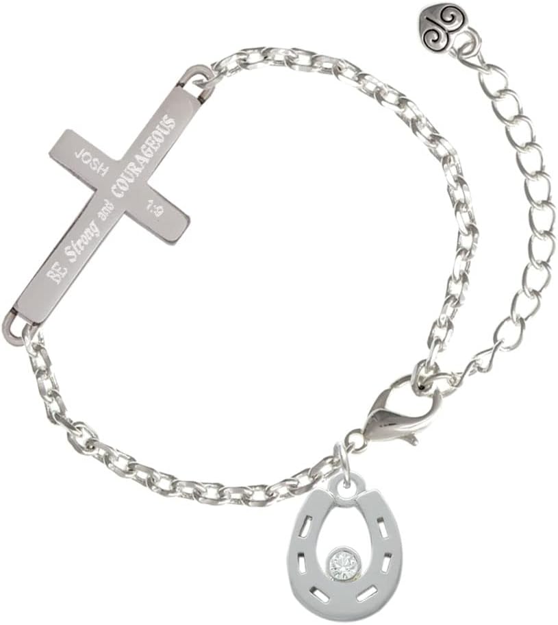 Delight-Jewelry-Silvertone-Horseshoe-with-Clear-Crystal-Joshua-19-Strong-and-Courageous-Engraved-Cross-Charm-Bracelet-6.51.5-Extender.jpg